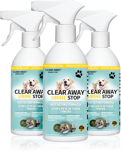 Urine Stop by Clear Away: Eco-Friendly Lemon-Scented Pet Deterrent & Odour Eliminator Spray - Safe for All Surfaces, Pets & Children - Versatile Indoor & Outdoor Use - Made in the UK (5 Litre)