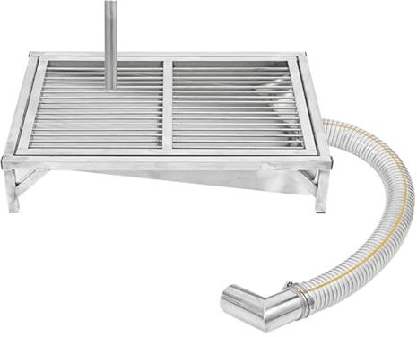 Toilette for cani, toilette for animali domestici in acciaio inossidabile Vassoio for orinatoio for vasino for cani da esterno for interni, for portico Bagno Appartamento Balcone(110X70cm/43.3X27.5in)