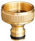 Water Hose Adapter Connector 1.22 Inch Thread for Irrigation Garden Brass Pipe Tap Fittings to Connect Rubber Washer Watertight Seal Material