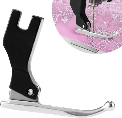 Lyreh P369 Piedino per Abito da Sposa, Piedino Perline di Paillettes Metallo Accessori Speciali per Macchine Cucire per Juki Brother e Altre Marche Macchine Cucire Punto Annodato Ad Ago Singolo