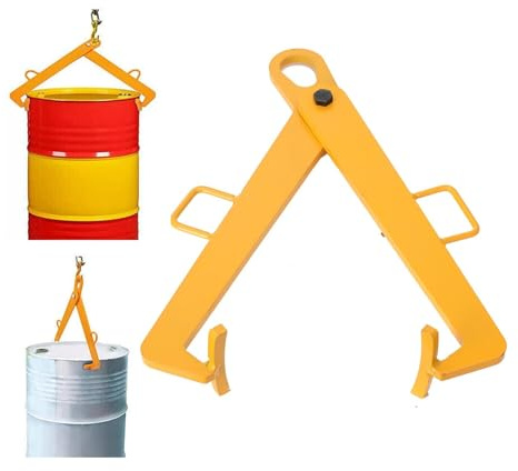 Hebezange for 0,6 Tonnen Ölfass, Kettengehänge, Kran, Hebezange for Ölfass aus Eisen, Öltank, kann for Gabelstapler verwendet werden