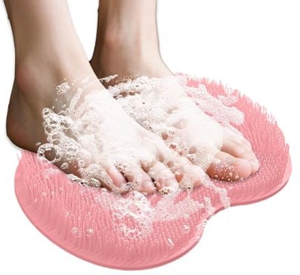 Alfombrilla De Masaje Para Pies Base De Baño Para Limpieza De Espalda | Estera de Ducha de Secado Rápido para Exfoliación de Pies, para Baño, Bañera, Hotel y
