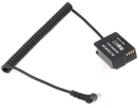 Foto4easy DMW-BLC12 Dummy Battery DC Coupler with Extendable DC Cable for Panasonic Camera FZ200 FZ300 FZ1000 FZ2500 G5 G6 G7 G80 G85 GX8
