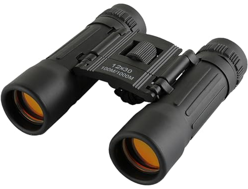 FLYAMAPIRIT Mini Fernglas Teleskop Faltbares 12X30 HD Fernglas mit Tragegurt und Tragetasche für Vogelbeobachtung, Konzerte, Oper, Sport und Reisen