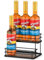 THYGIFTREE Coffee Syrup Rack Organizer - 6 Bottle Syrup Holder Stand with 2-Tier Storage Shelves for Dressing & Coffee Station