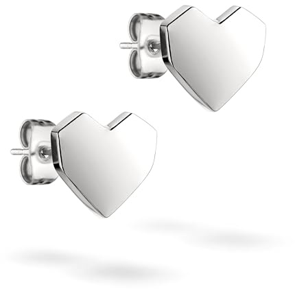 LIEBESKIND BERLIN Herz Ohrringe – Ohrstecker & Creolen aus Edelstahl im beliebten Liebeskind Broken-Heart Design – Damenschmuck in verschiedenen Farben erhältlich– Geschenkidee
