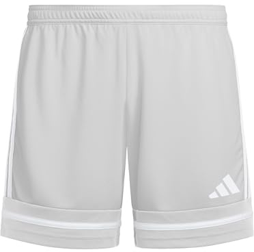 adidas Mixte Enfant Squadra25 Short Kids Shorts, Team Light Grey/Team Light Grey/White, 15-16 Years