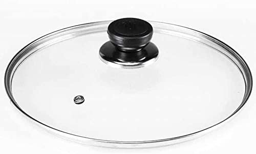 Ersättning för kastrullock universal kastrullock anti-skållning transparent glastekpannor wok ersättning grytlock för kök A||40 cm