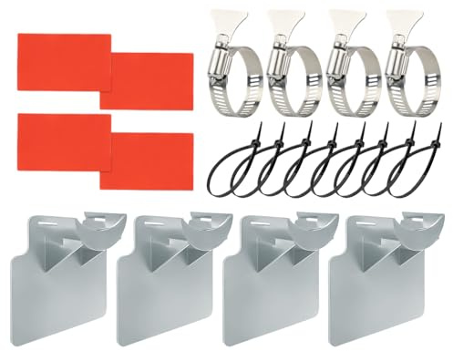 Soporte para manguera de piscina – Soporte de pared para manguera de piscina – Cinta adhesiva anticaídas optimizada para mantenimiento de jardín, fijación versátil