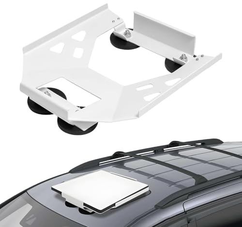 Montaggio Tetto Auto Per Satellite Rettangolare, Kit Con Magnetica, Montaggi in Acciaio Inossidabile per Parabola Satellitare, per Camion Barca Auto Camper Van Viaggi Stradali e Outdoor