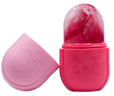 Rodillo de hielo para cara y ojos, rodillo facial de hielo, rodillo de hielo de belleza facial, herramientas para el cuidado de la piel, cubo facial de hielo, masaje facial Gua Sha, molde de hielo de