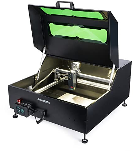 ATOMSTACK Lasergravur Schutzbox B1, Laserschneidmaschine Schutzhülle für P9/A10 Pro/A20 Pro/A30 X30 /A40 X40 PRO Laser Gravur, Schalldämmung, feuerfest und staubdicht, Rauchfiltration und reinigung