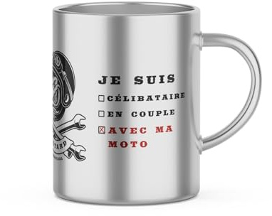 DECOHO - Mug Inox Motard - 33 cl