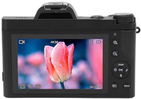 Appareil Photo Numérique sans Fil 48 MP 16X, Appareil Photo 5K avec écran de 3,5 Pouces, Filtre UV, Mise au Point Automatique, Appareil Photo Compact pour Les Voyages, Fonction