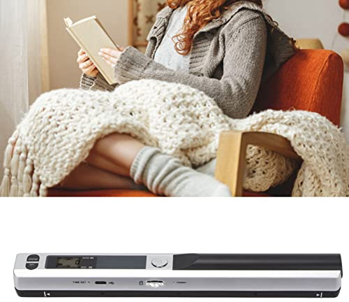 Sustvita High Resolution Document Scanner, Portable Handheld Scanner for Photos Documents Texts Kvitton med 900DPI, JPG PDF -format, USB -uppladdning och TF -kortstöd