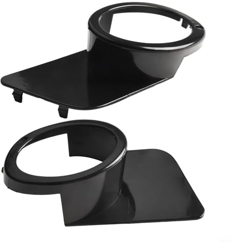 NbgrvB Nebelscheinwerfer Abdeckung Frontschürze Nebellampe Blende Set for E39 M5 51112496283 51112496284 Schwarz 1999-2003