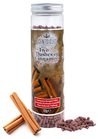 Scentsicles Weihnachtsbaum Duftgranulat 125g - Zimtstange - Duft Pellets zum befüllen von Duftsäckchen - Advent Winter Duftspender Baumduft Raumduft Tannenduft Duft Diffuser