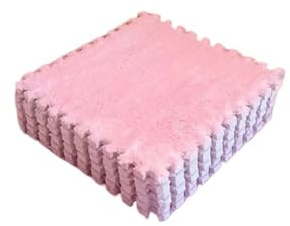 Alfombra de Felpa Suave Alfombra Cuadrada de 10 Uds., Alfombra Suelo Rompecabezas, entrelazada Felpa, alfombras esponjosas, baldosas Protectoras for, Estera Ejercicio(Color 6)