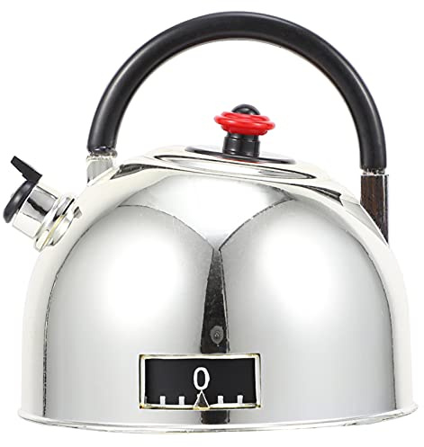 Yardwe Mechanical Kitchen Timer Teakettle Shape Wind Up 360° Rotating Alarm Timer Countdown Egg Reminder Time Management Tool for Cooking Baking