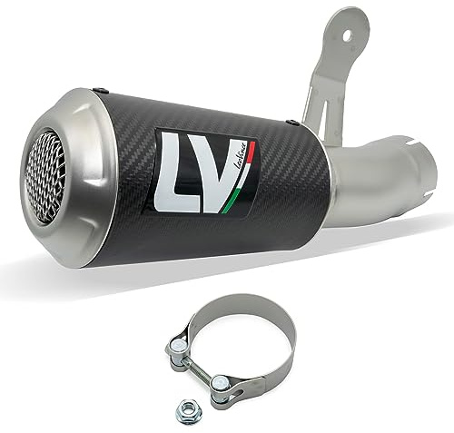 Endschalldämpfer/Auspuffanlage LeoVince SLIP-ON SBK LV-10, Carbon, Edelstahl Kappe, mit Zulassung für BMW S 1000 RR