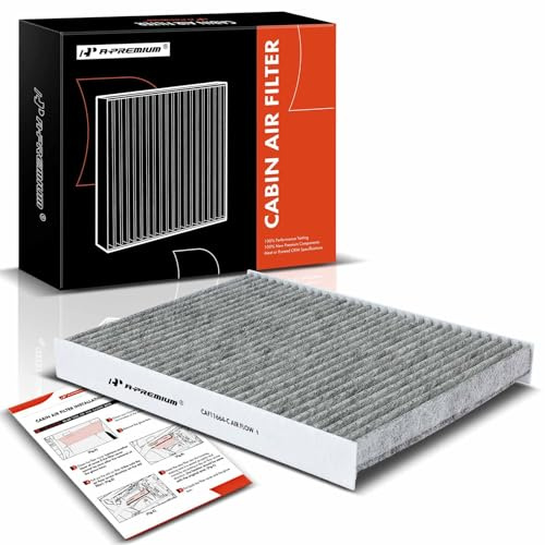 A-Premium Cabin Air Filter with Activated Carbon Compatible with Hyundai Santa Fe 2009-2011 & Kia Sorento 2011-2015, Replace# 971331U000