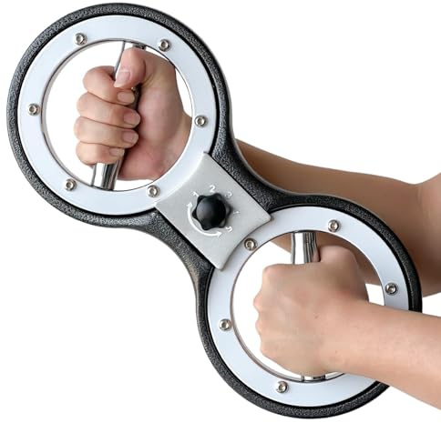 TOGIEEII Equipo de Entrenamiento de Brazos de 4.5kg Ejercitador de antebrazo Giratorio en 360 Grados Resistencia Ajustable Entrenador Giratorio Multifuncional Entrenador de Fuerza de Agarre