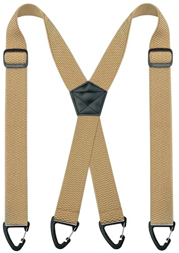 JEMYGINS Herren Outdoor Hosenträger X-Typ längenverstellbar mit Dreieckige Anti-Rutsch-Schnalle