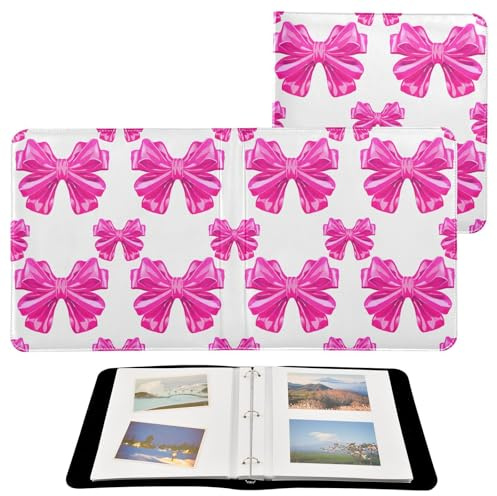 JUMBEAR Grande album fotografico autoadesivo con 20 pagine album per ritagli fai da te per matrimoni, famiglia, bambini, vacanze, nastro con fiocco