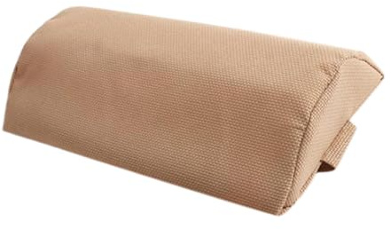 perfk Kopfkissen für Chaiselongue im Freien, Kopf-Nackenstütze, atmungsaktiv, Zubehör, einfache Installation für Bürostühle, Strandstühle, Beige