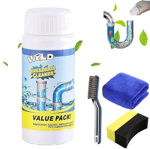 Gluckaro Abflussreiniger, Gluckaro Reiniger, Abflussreiniger Schaum, Wild Sink Drain Cleaner, Wild Abflussreiniger, Für Toilette, Küche, Bad Und Dusche (1 Stück(110g))