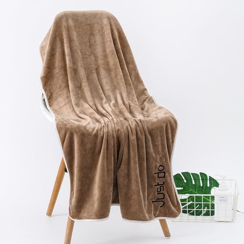 Lkw Ogechi Asciugamano da Bagno Grandi Teli da Bagni 70x140cm, Asciugamani da Bagno Super Morbidi, Asciugamani Bagni Assorbente Veloce Asciugatura Rapida (Marrone)