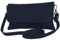 modamoda de T226 Damen Leder Clutch Umhängetasche Abendtasche Small handmade in Italy, Farbe:Dunkelblau