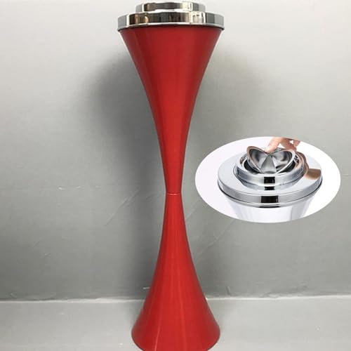 YUZDNM Standaschenbecher Teleskoprohr Mit Deckel, Stilvoll Für Den Außen- Und Innenbereich. Standaschenbecher Aus Edelstahl, Höhenverstellbarer Aschenbecher Großes Fassungsvermögen(B)
