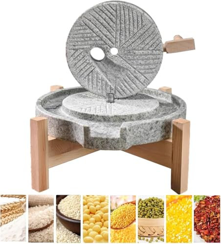 NXSLONE Mulino a Pietra，Mulino per Cereali Mulino for Pasta Resistente/Molino for Cereali/Molino for Farina/Smerigliatrice for Alimenti/Molino for Riso/Smerigliatrice ad Umido/Smerigliatrice a Secco