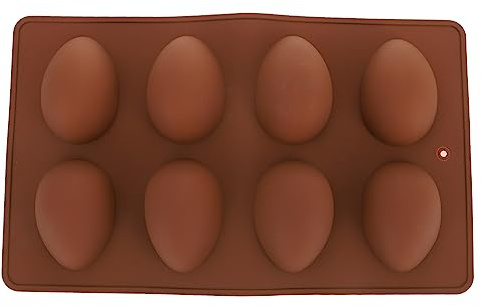 Amosfun Cavity Easter Egg Silicone Chocolate Moulds for DIY Baking Flexible Non Stick Cake Moulds Oven and Microwave Safe Food Grade Silicone Tray for Candy Jelly Cupcakes and Ice Cubes