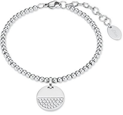 s.Oliver Damen-Gliederarmbänder Edelstahl Kristall 2022649