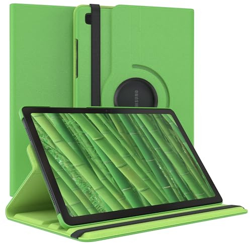 EAZY CASE - Tablet Hülle für Samsung Galaxy Tab A7 Schutzhülle 10.4 Zoll Smart Cover Tablet Case Rotationcase zum Aufstellen Klapphülle 360° drehbar mit Standfunktion Tasche Kunstleder Grün
