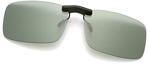 Long Keeper Clip Occhiali da Sole Polarizzati per Uomo Donna, Clip per Occhiali Senza Montatura Rettangolari Lenti da Sole Sovrapponibili a Occhiali da Vista