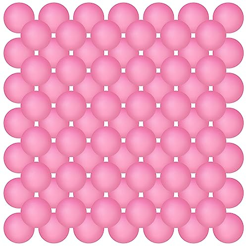 Hanaive 100 Pack Table Tennis Balls 40mm Plastic,Light Pink