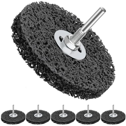 Drado Discos de Lijado csd de 5 Unidades, Disco de Limpieza de 100 Mm, Disco Abrasivo de Alta Velocidad Para Amoladora Angular de Pintura, Soldaduras de Óxido, Limpieza y Eliminación de Oxidación