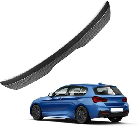 KizmiQ Auto Heckspoiler,ABS Dachspoiler Kofferraum Kofferraumspoiler für BMW 1 Series LCI F20 F21 M135i M140i 2012 2013 2014-2019 Lippe Styling Spoiler Flügel Tuning Zubehör,B/Carbon Fiber