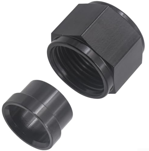 Kit di montaggio dado e manicotto in alluminio serie AN AN4 AN6 AN8 AN10 AN12 per veicoli con connessioni flare a 37 gradi a tenuta stagna (MG25-AN12-3/4)