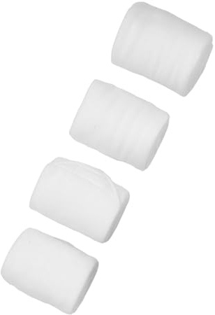 UPALDHOU Fasce per Gambe di Cavallo in Morbido Pile, Bende Protettive per Forniture Equestri con Comfort di Peluche Migliore Protezione e Prevenzione degli Infortuni (White)