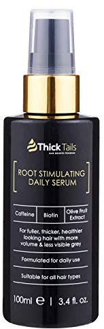 ThickTails Sérum Capillaire Sans Rinçage Stimulant les Racines – 100 ml | Fortifie, Nourrit et Revitalise les Cheveux | Avec Caféine, Biotine et Peptides | Réduit la Chute et la Casse