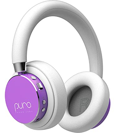 Puro Sound Labs BT2200 Plus Kids Bluetooth Headphones – Volume-Limiting 85dB, Studio-Grade Audio, Over-Ear & Comfy Design, 20-Hour Battery Life, Easy to Connect Wireless Headphones for Kids, Purple