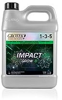 GROWMANIA Fertilizante Impact Grow B de Grotek 1 L | Abono para Crecimiento de Plantas y Cultivos rico en Nitrógeno, Fósforo y Potasio