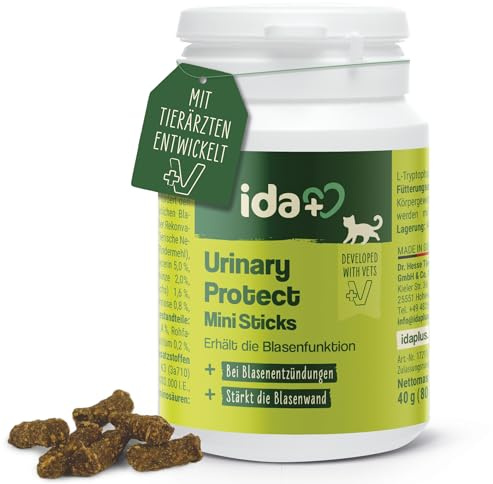 Ida Plus Urinary Protect Mini Sticks - Vitalfood für den Erhalt funktionsfähiger Blase & Harnwegen - bei Anfälligkeit von Harnwegsinfekten fördert Aufbau und Erhalt natürlicher Blasenfunktion - 40g