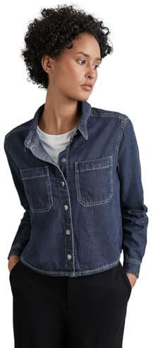 STREET ONE jeansblus, Mörkblå, 46