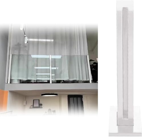 Rampes d'escalier carrées et balustrades blanches durables de 105 cm de hauteur, sécurité élégante pour les connecteurs de grenier et balustre pour sécuriser votre espace