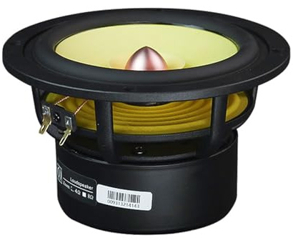 KCTRELTQS Altoparlante a gamma completa Fever da 5,25 pollici, altoparlante con cono in alluminio, 4,8 Ohm, 50 W, altoparlante for home theater, musica da scaffale(8 Ohm Speaker)